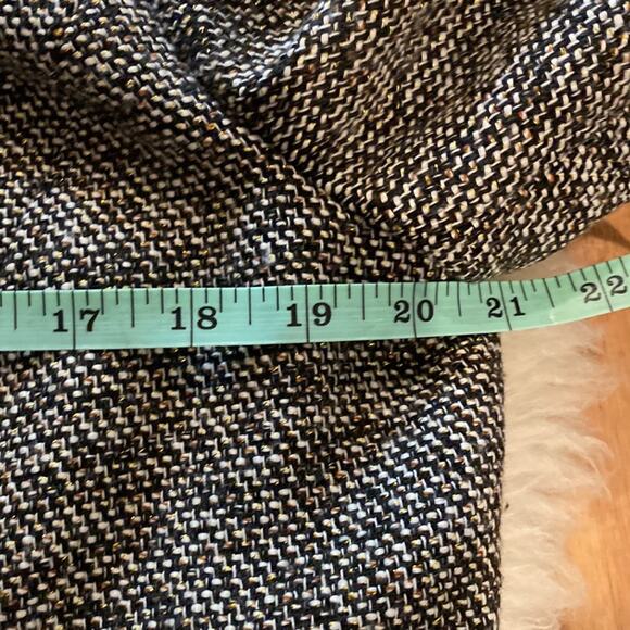 Dana Buchman Beaded Tweed Blazer w/ Metallic Gold Shimmer Thread EUC Sz 14 - Picture 8 of 11